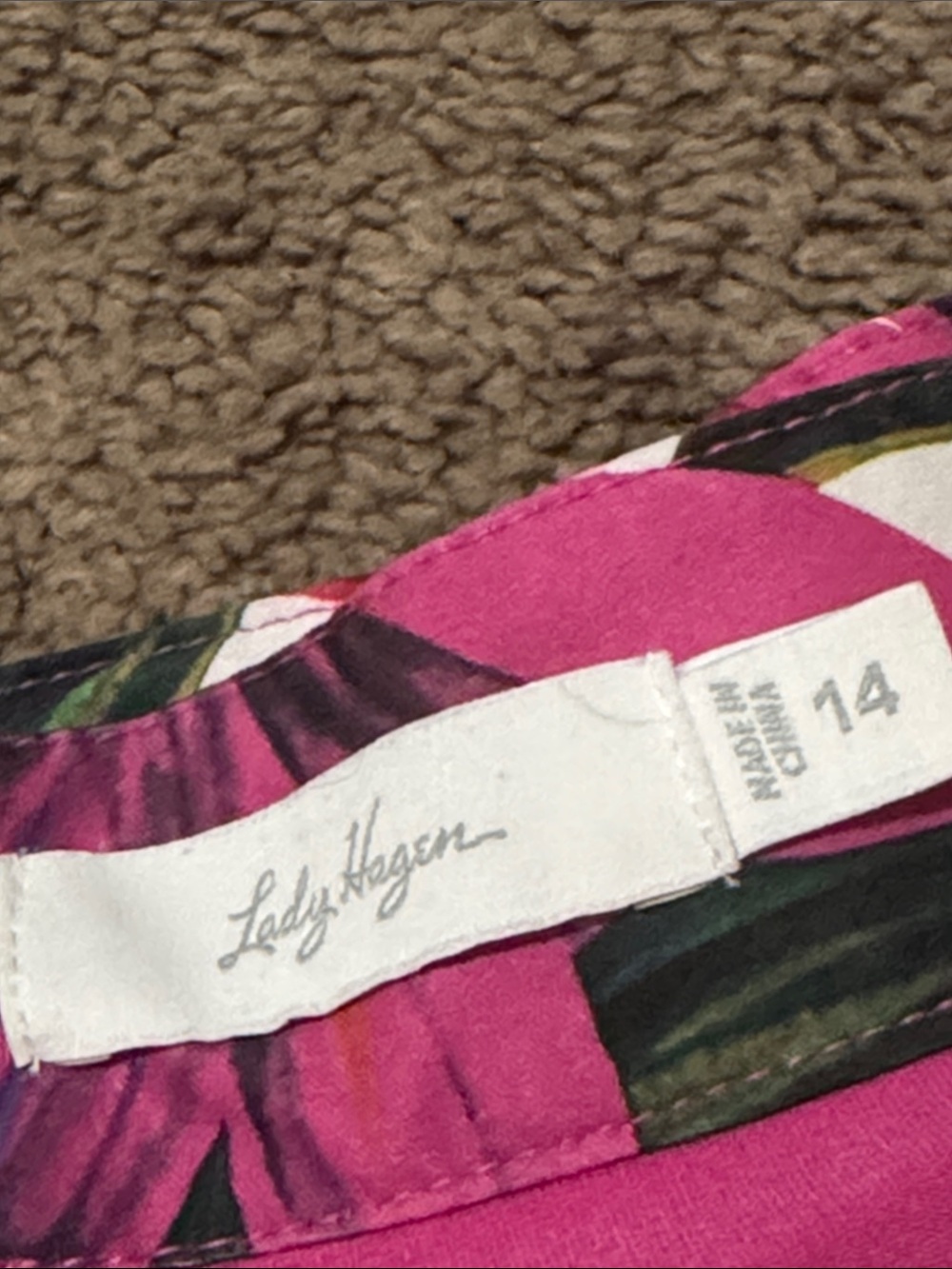 Lily Hagen Active Skort-Sz 14-Botanical Print-Pockets-Zip Back - Picture 15 of 15